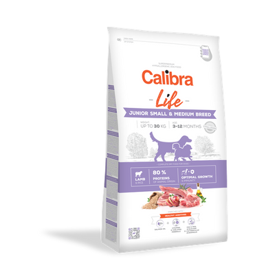 Calibra Superpremium Life Junior Small & Medium Breed  Agneau & Riz 2.5 kg - MyStetho Veterinary