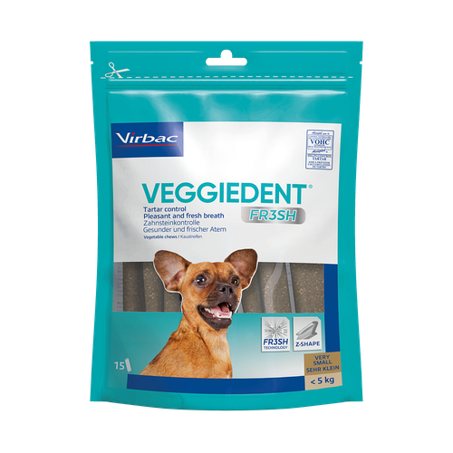 Veggiedent chiens XS (< 5 kg) 15 pièces - MyStetho Veterinary