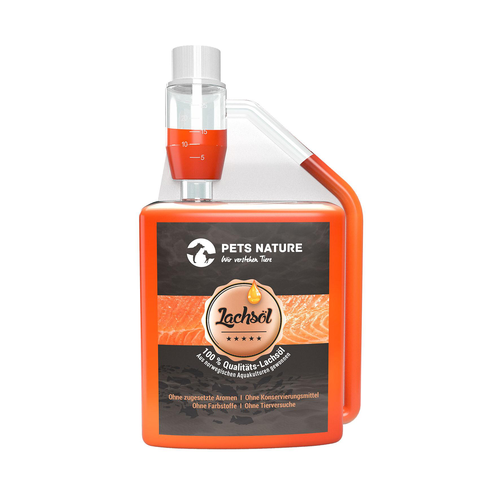 Pets Nature Huile de saumon 1000 ml - MyStetho Veterinary