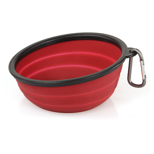 Swisspet Travelbowl Roby, rouge foncé, ø16.7cm, 5-7cm, 473ml - MyStetho Veterinary