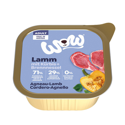 WOW Adult agneau avec citrouille, 150g - MyStetho Veterinary