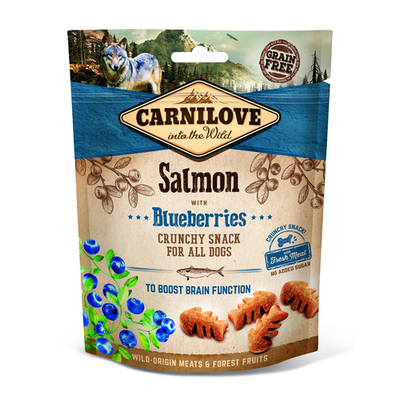 Carnilove Dog Adulte Crunchy Snack - Saumon aux myrtilles 200g - MyStetho Veterinary