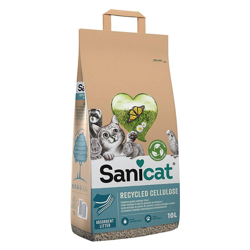 Sanicat Litière pour chats Sani&amp;Green Cellulose 10L - MyStetho Veterinary