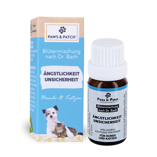 Paws&Patch ANXIÉTÉ INSECURITÉ pour chiens et chats - Mélange de fleurs selon le Dr Bach 10g - MyStetho Veterinary