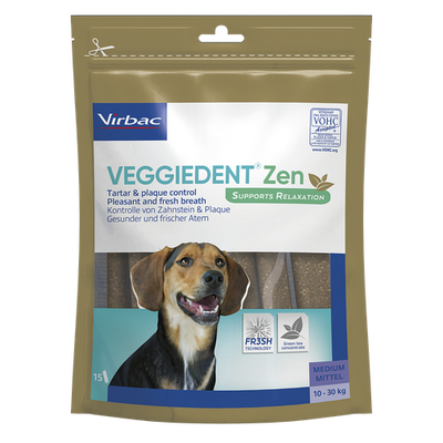 Veggiedent Zen chiens M (10-30 kg) 15 pièces - MyStetho Veterinary