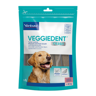 Veggiedent chiens L (> 30 kg) 15 pièces - MyStetho Veterinary