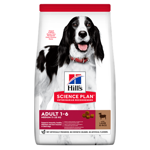 Hill's Science Plan Medium Adult Lamb and Rice 14 kg - MyStetho Veterinary