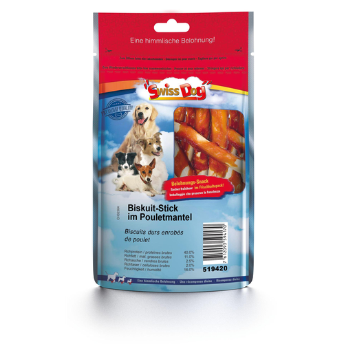 SwissDog Sticks biscuits enrobés de poulet - MyStetho Veterinary