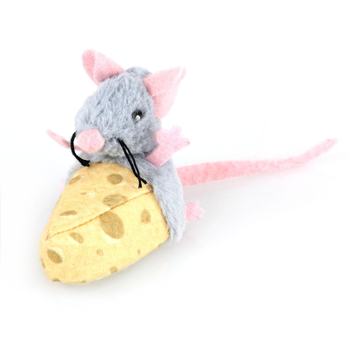 Swisspet Souris de course en peluche sur fromage - MyStetho Veterinary