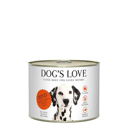 Dog&#039;s Love Classic Adult boeuf, pomme, épinard &amp; courgette 200g - MyStetho Veterinary