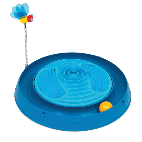 Catit Play Ball Circuit Massage Pad 3-in-1 Spielzeug für Katzen in blau - MyStetho Veterinary