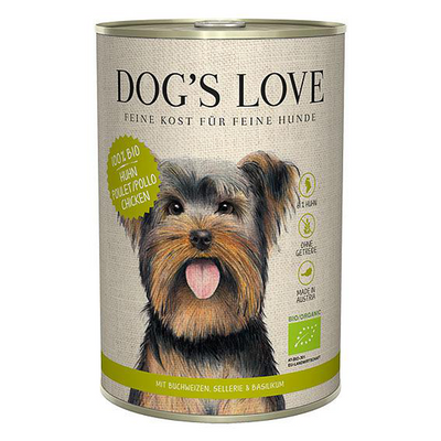 Dog&#039;s Love BIO poulet, sarrasin, céleri &amp; basilic, 40 - MyStetho Veterinary