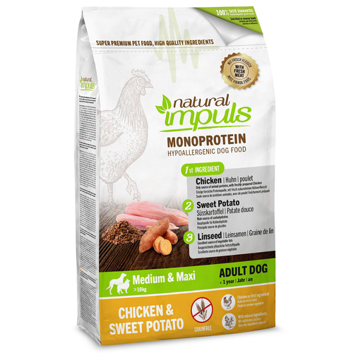 Natural impuls Adult Poulet avec patates douce - MyStetho Veterinary