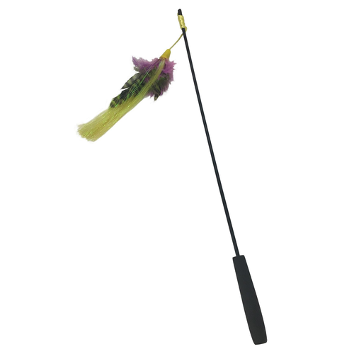 Swisspet Canne à pêche Fledo avec plumes, L: 129cm - MyStetho Veterinary