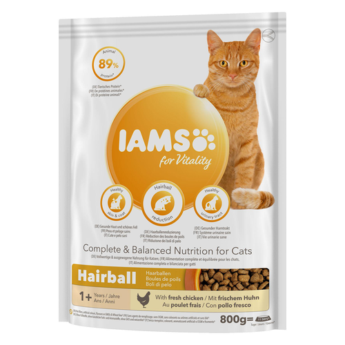 Iams Adult Hairball Chicken 800g - MyStetho Veterinary