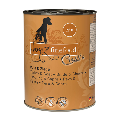 Dogz Finefood No.08 Dinde &amp; chèvre 400g - MyStetho Veterinary