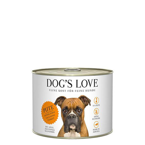 Dog&#039;s Love Classic Adult dinde, pomme, courgette &amp; huile de noix, 200g - MyStetho Veterinary