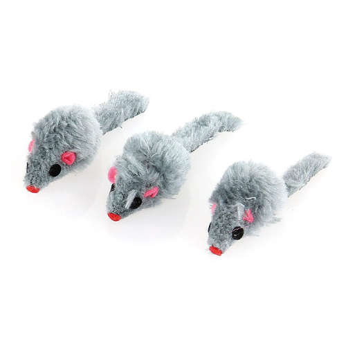 Swisspet souris grise en fourrure, 3pcs. - MyStetho Veterinary