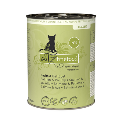 Catz Finefood No. 5 avec saumon &amp; volaille, 400g - MyStetho Veterinary