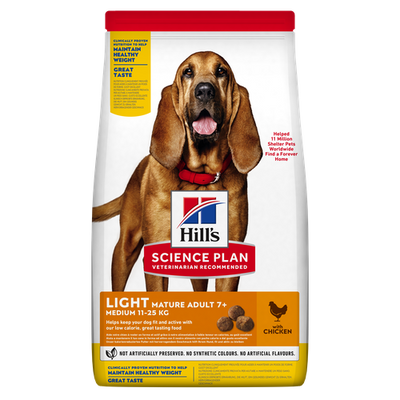 Hill's Science Plan Light Medium Mature Adult 7+ Chicken 14 kg - MyStetho Veterinary