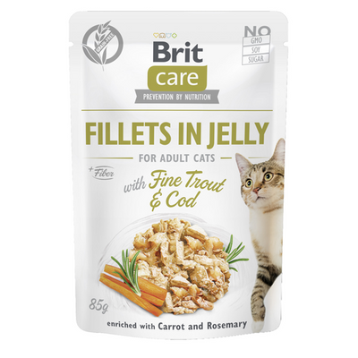 Brit Care Cat Brit Care Cat - Filets en gelée - Truite & Cabillaud 85g - MyStetho Veterinary