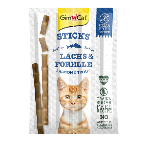 GimCat Sticks, saumon &amp; truite - MyStetho Veterinary