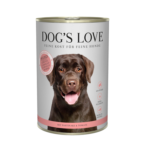 Dog&#039;s Love Cheval &amp; panais &amp; tomates 800g - MyStetho Veterinary