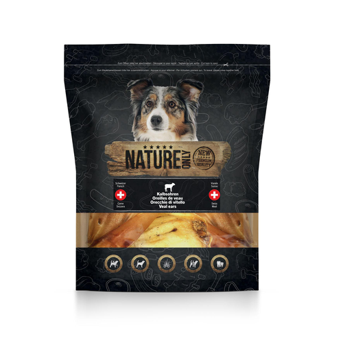 Nature Only Oreilles de veau, 170g - MyStetho Veterinary