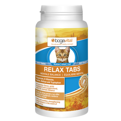 bogavital Relax Tabs chat 84g, 120 tabs - MyStetho Veterinary