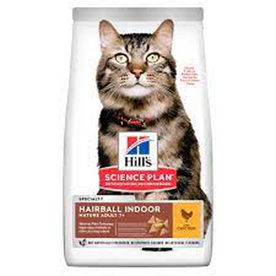 Hill's Science Plan Hairball Indoor Mature Adult 7+ Chicken 2.5 kg - MyStetho Veterinary