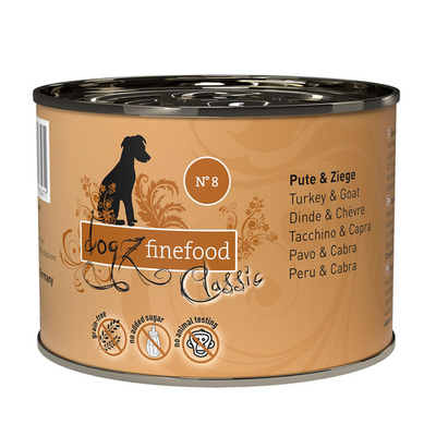 Dogz Finefood No.08 Dinde &amp; chèvre 200g - MyStetho Veterinary