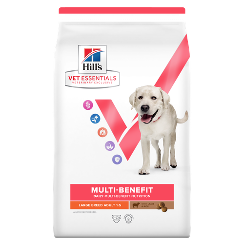 Hill's Vet Essentials MULTI-BENEFIT Adult Large Breed Lamm und Reis 14 kg - MyStetho Veterinary