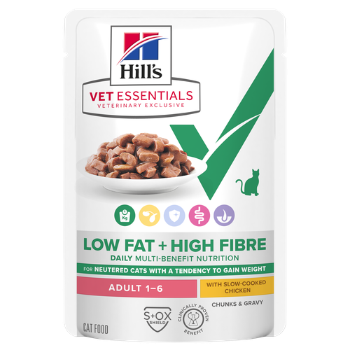 Hill's Vet Essentials MULTI-BENEFIT + Low Fat+High Fibre Adult Huhn 85 g - MyStetho Veterinary