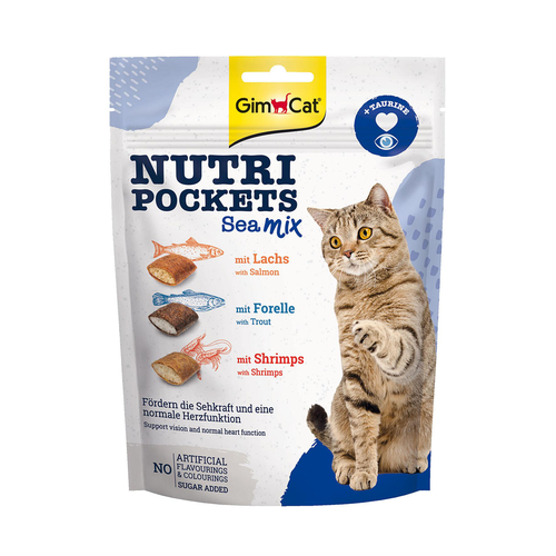 GimCat Nutri Pockets Sea Mix, 150g - MyStetho Veterinary