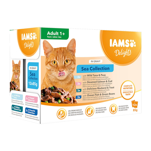 Iams Delights Adult Sea Mix 12x85g - MyStetho Veterinary