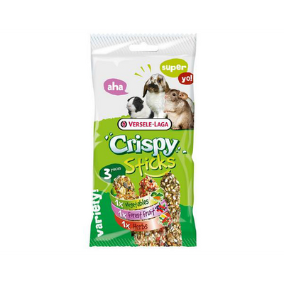 Versele-Laga Crispy Sticks Triple Variety Pack Herbivores, 170 g - MyStetho Veterinary