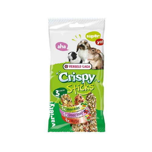 Versele-Laga Crispy Sticks Triple Variety Pack Herbivores, 170 g - MyStetho Veterinary