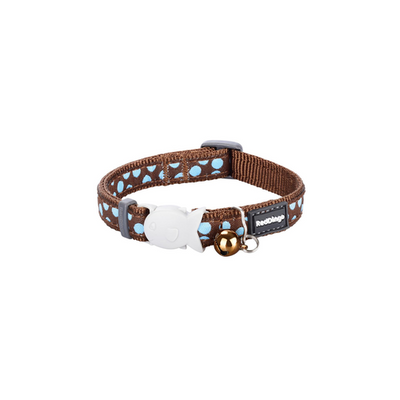 RedDingo RougeDingo Collier pour chat Blue Spots on Brown - XS - MyStetho Veterinary