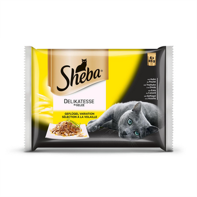 Sheba Delikatesse en gelée variation volatile, 4x85g - MyStetho Veterinary