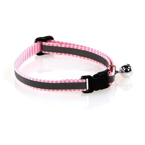 Swisspet ReflectLine collier p.chats rose vif 10mm/20-30cm - MyStetho Veterinary