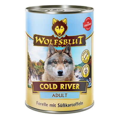 Wolfblut Canine Adult Cold River - truite avec patate douce 395g - MyStetho Veterinary