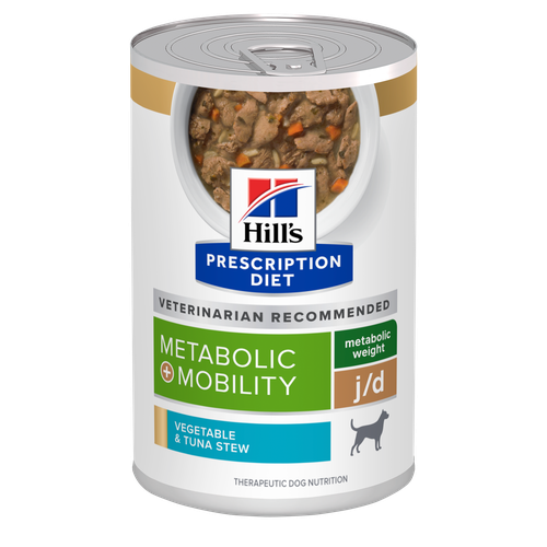 Hill's Prescription Diet Metabolic + Mobility with Vegetables and tuna stew can 354 g - MyStetho Veterinary