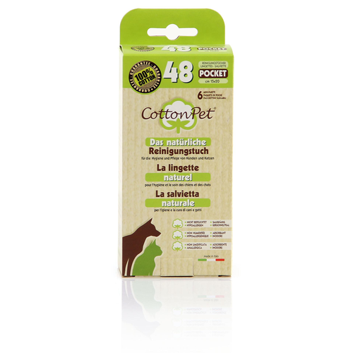 CottonPet lingettes, en pur coton - MyStetho Veterinary