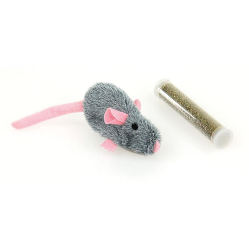 Swisspet Souris en peluche avec Catnip, grise - MyStetho Veterinary