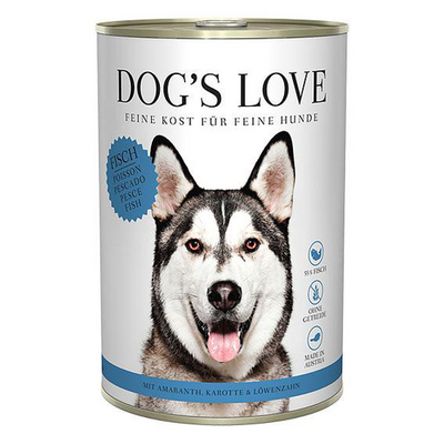 Dog&#039;s Love Classic Adult poissons, amarante, carotte &amp; pissenlit, 400g - MyStetho Veterinary