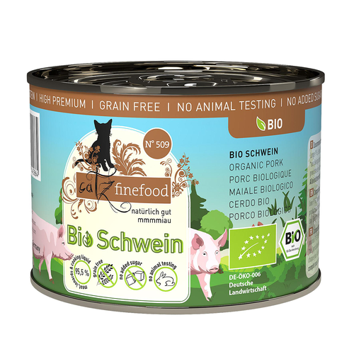 Catz Finefood Bio No. 509 avec porc, 200g - MyStetho Veterinary