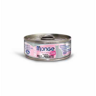 Monge Delicate Cat Ad. Chicken&amp;Ham 80g - MyStetho Veterinary