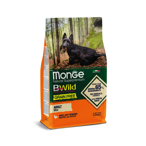 Monge BWild GF Mini Adult Duck - MyStetho Veterinary