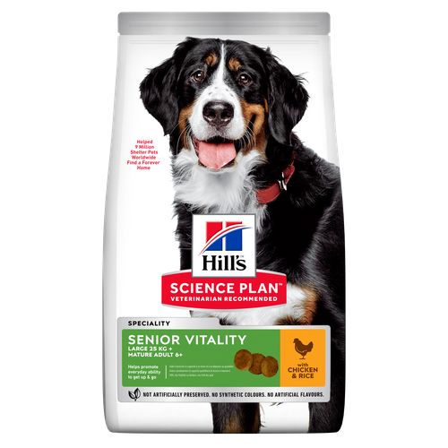 Hill's Science Plan Senior Vitality Large Breed Mature Adult 6+ Chicken 14 kg - MyStetho Veterinary