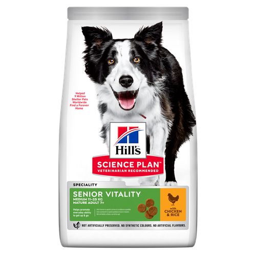 Hill's Science Plan Senior Vitality Medium Mature Adult 7+ Chicken 2.5 kg - MyStetho Veterinary